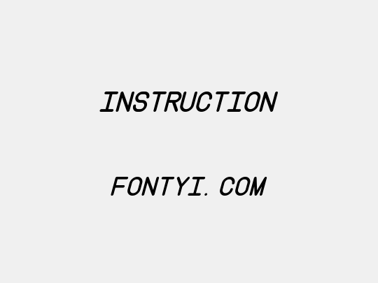 Instruction