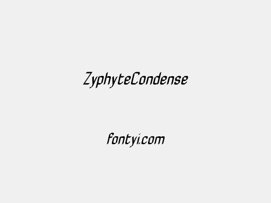 ZyphyteCondense