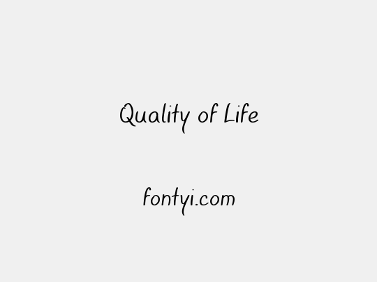 Quality of Life