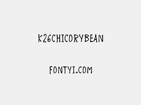 K26ChicoryBean