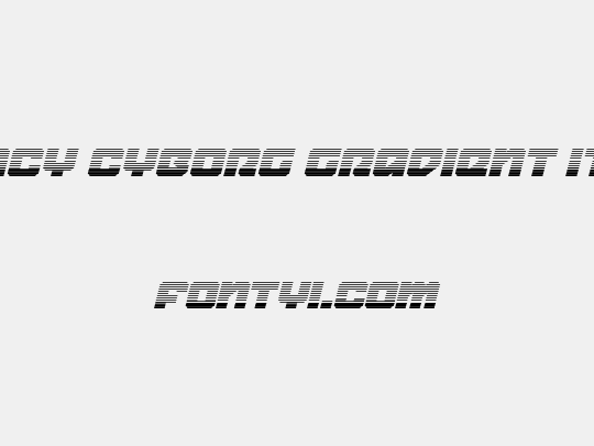 Legacy Cyborg Gradient Italic
