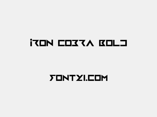 Iron Cobra Bold