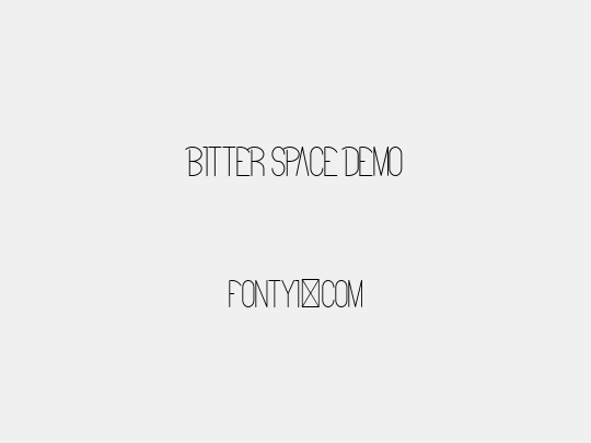 Bitter Space Demo