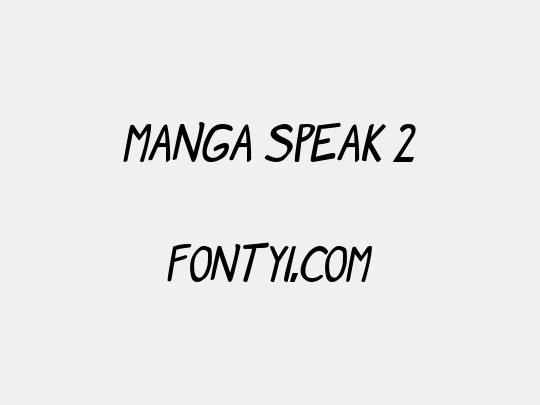 Manga speak 2
