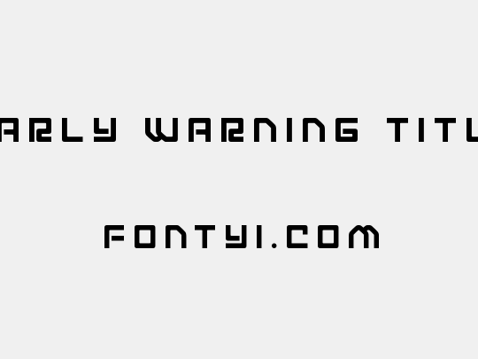 Early Warning Title