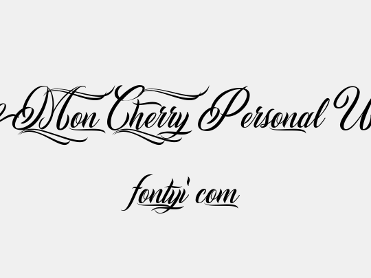 Mon Cherry Personal Use