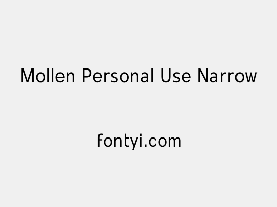 Mollen Personal Use Narrow