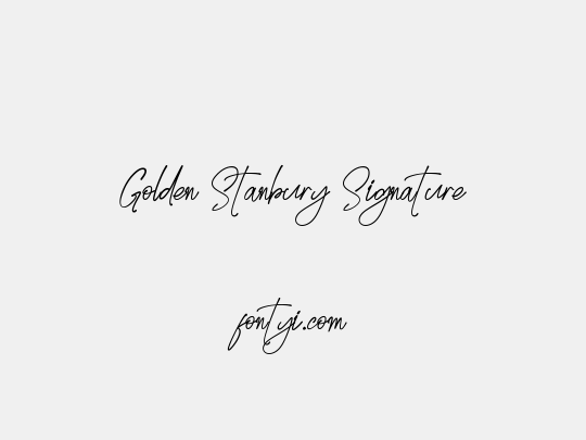 Golden Stanbury Signature