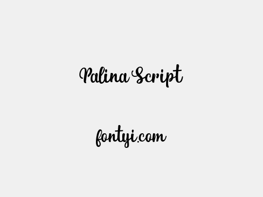 Palina Script