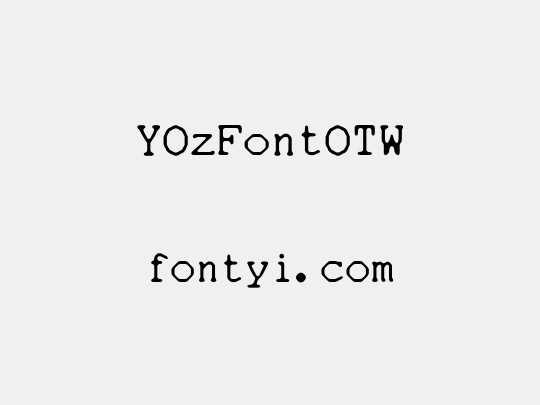 YOzFontOTW