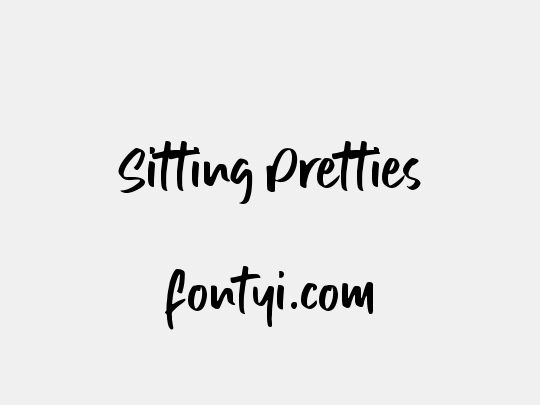 Sitting Pretties
