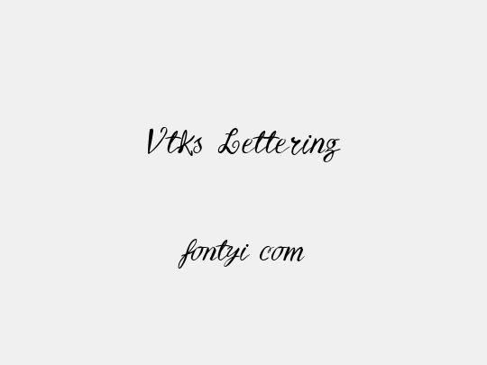 Vtks Lettering