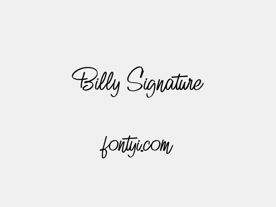 Billy Signature