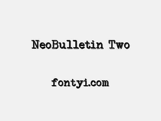 NeoBulletin Two