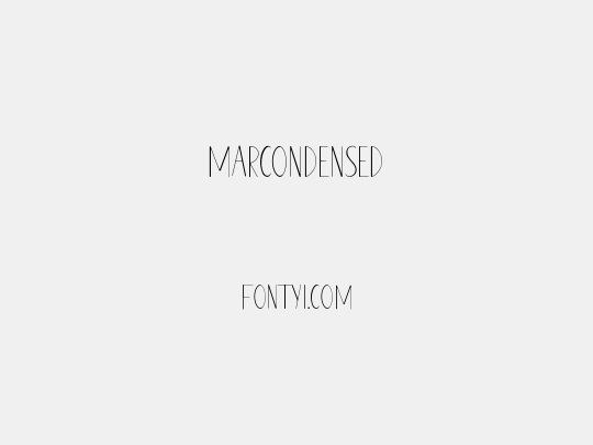 MARCONDENSED