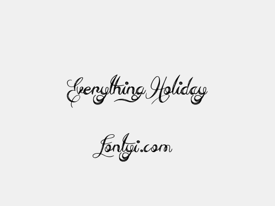 Everything Holiday