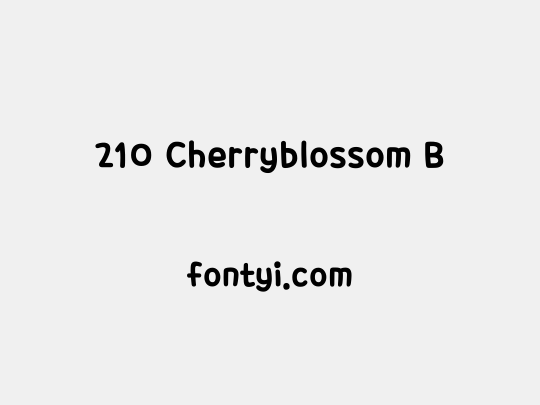 210 Cherryblossom B
