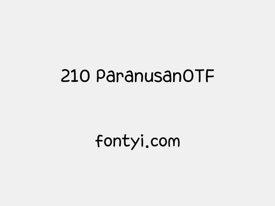 210 ParanusanOTF