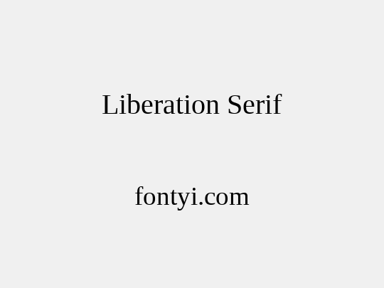Liberation Serif