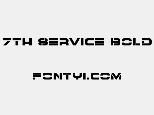 7th Service Bold