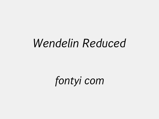 Wendelin Reduced