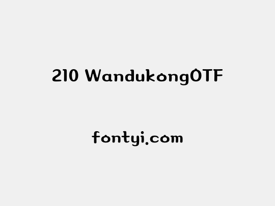 210 WandukongOTF