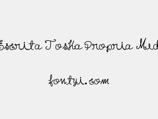 Escrita Toska Propria Med