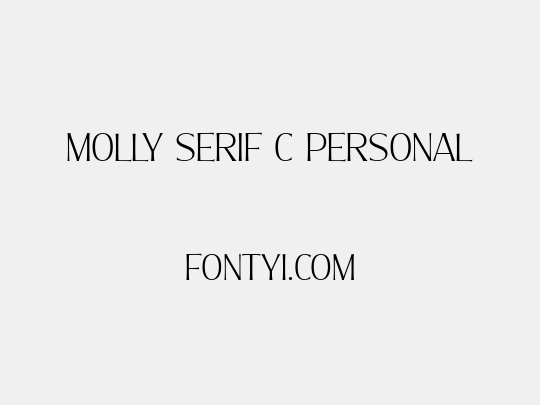 Molly Serif C PERSONAL