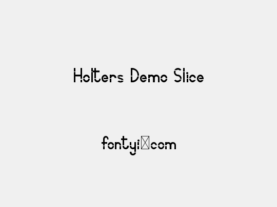 Holters Demo Slice