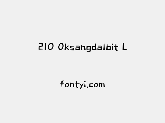 210 Oksangdalbit L