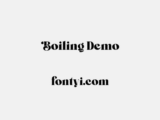 Boiling Demo