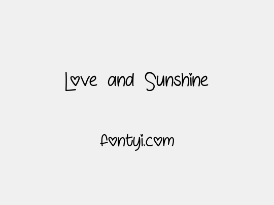 Love and Sunshine