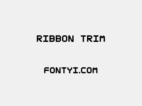 ribbon trim