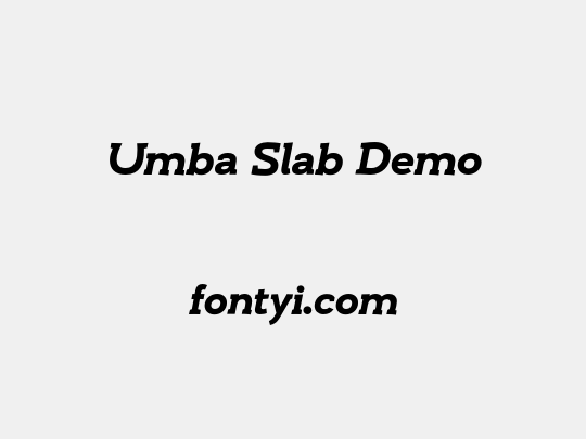 Umba Slab Demo