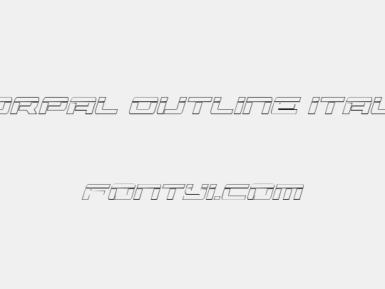 Vorpal Outline Italic