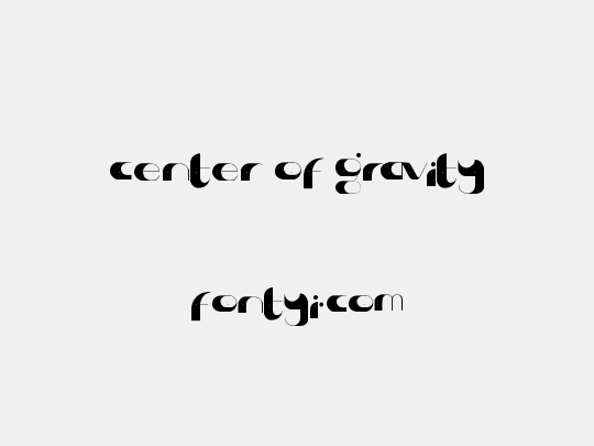 center of gravity
