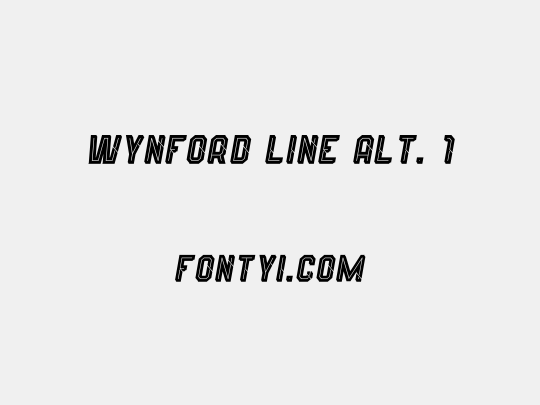 Wynford Line Alt. 1