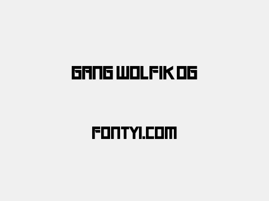 Gang Wolfik OG