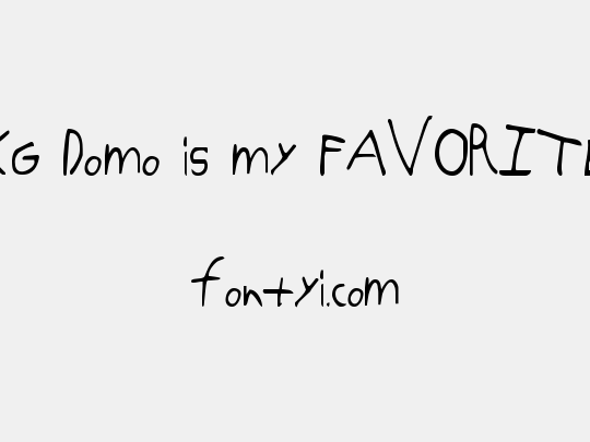 KG Domo is my FAVORITE