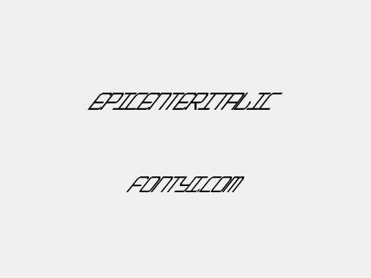 EpicenterItalic