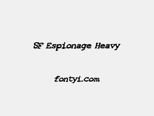 SF Espionage Heavy