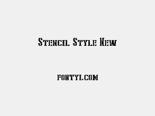 Stencil Style New