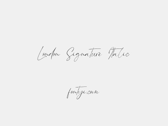 London Signature Italic