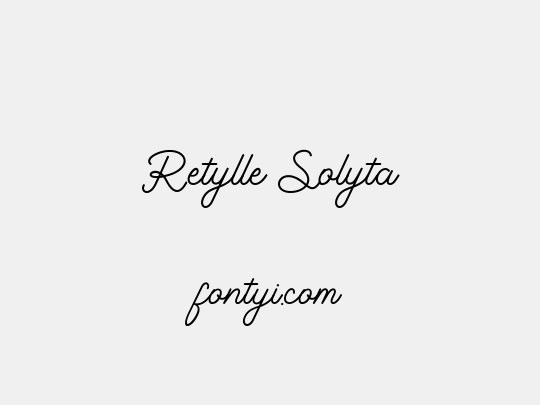 Retylle Solyta