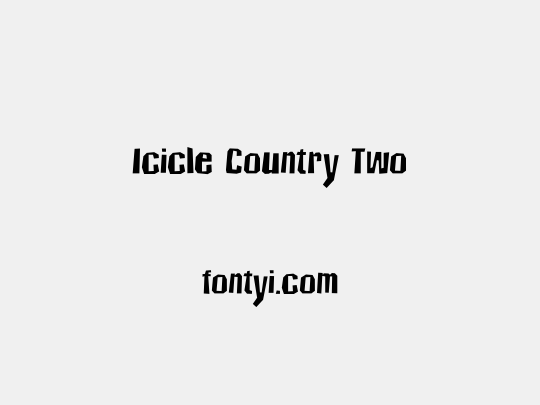 Icicle Country Two