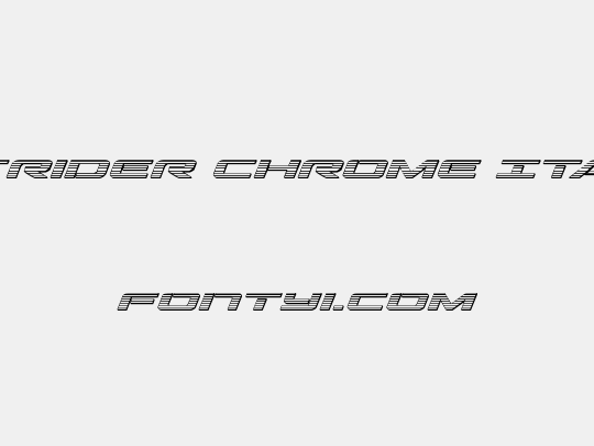 Outrider Chrome Italic