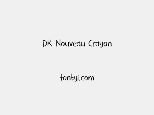 DK Nouveau Crayon