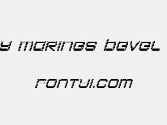 Colony Marines Bevel Italic