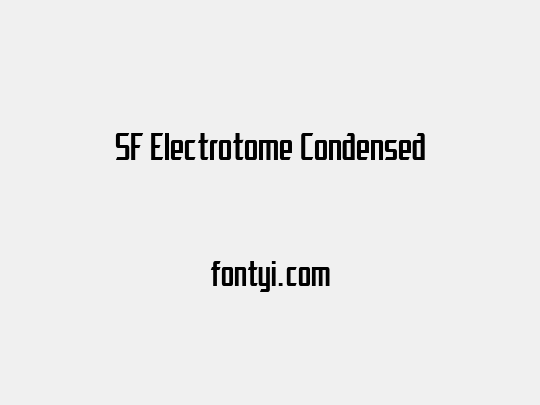 SF Electrotome Condensed