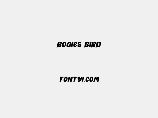 Bogies Bird